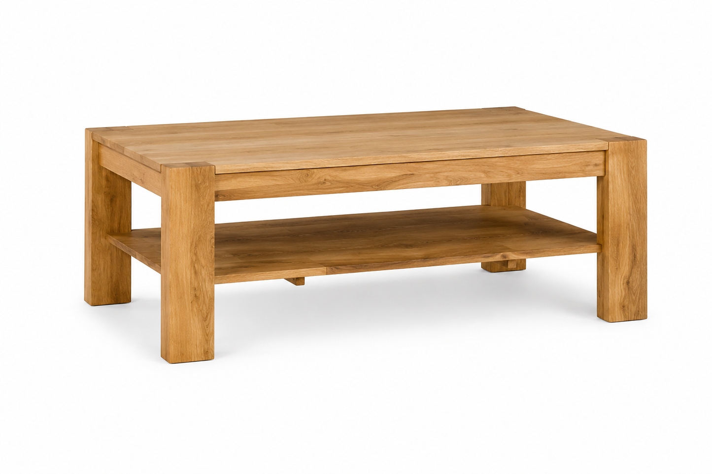 Couchtisch SINA – Eiche massiv & furnierter Korpus