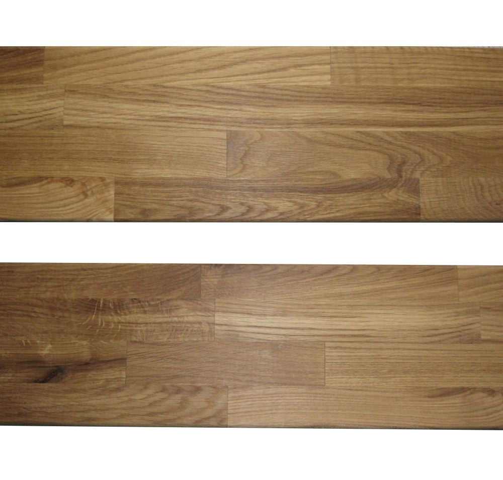 Bett Futonbett Wildeiche massiv Holz geölt 140 x 200 Kopfteil gepolstert Sabina