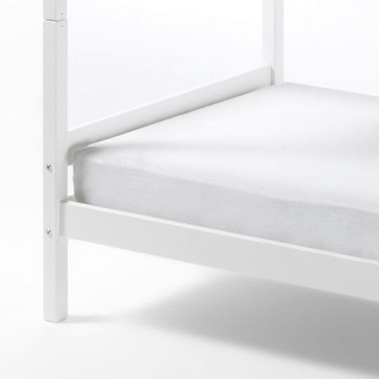 Etagenbett Hochbett Kiefer massiv weiß lackiert 90 x 200cm inkl. Rollrost Alice