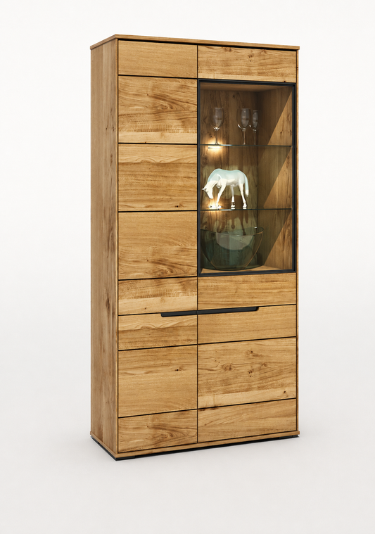 Vitrine LOLA – Eiche teilmassiv furniert