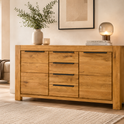 Sideboard SINA – Wildeiche Teilfurnier in 2 Varianten