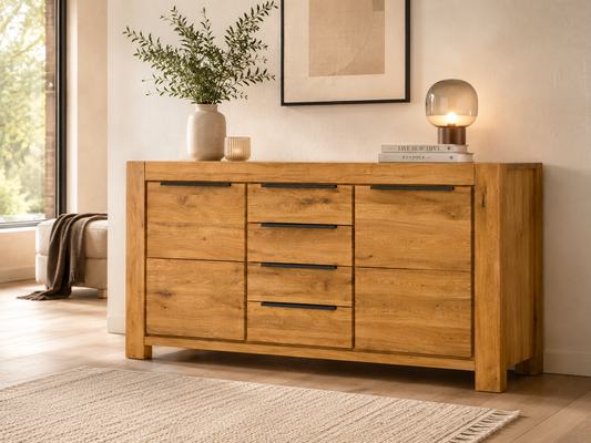Sideboard SINA – Wildeiche Teilfurnier in 2 Varianten