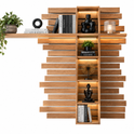 Wandpaneel JACKSON – Eiche furniert mit LED-Beleuchtung