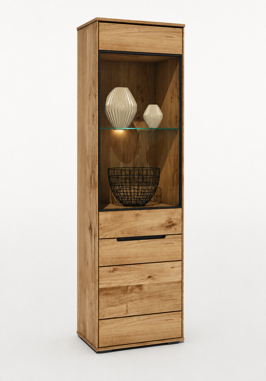 Vitrine LOLA – Eiche teilmassiv furniert