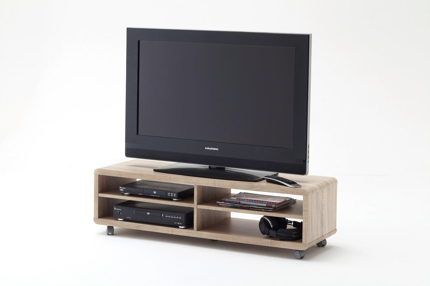 TV-Schrank Lowboard XL Eiche NB holz modern retro stil future 120 cm Jeffe 7