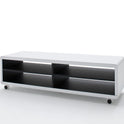 TV-Schrank Lowboard XL foliert weiß schwarz modern retro stil future 120 Jeffe 7