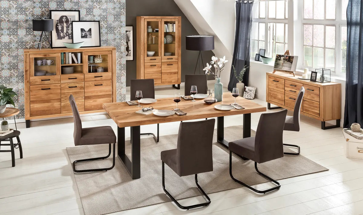Sideboard TINA – Eiche teilmassiv mit 2 Türen und 3 Schubladen