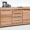 Sideboard NENA BUK – Massive Buche mit 3 Türen &amp; 3 Schubladen