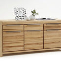 Sideboard NENA BUK – Massive Buche mit 3 Türen &amp; 3 Schubladen