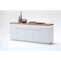 Sideboard Schrank weiß matt MDF Eiche massiv Tür Schublade lackiert 200 cm