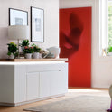 Sideboard Schrank weiß matt MDF Eiche massiv Tür Schublade lackiert 200 cm