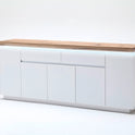 Sideboard Schrank weiß matt MDF Eiche massiv Tür Schublade lackiert 200 cm