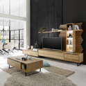 Wandpaneel JACKSON – Eiche furniert mit LED-Beleuchtung
