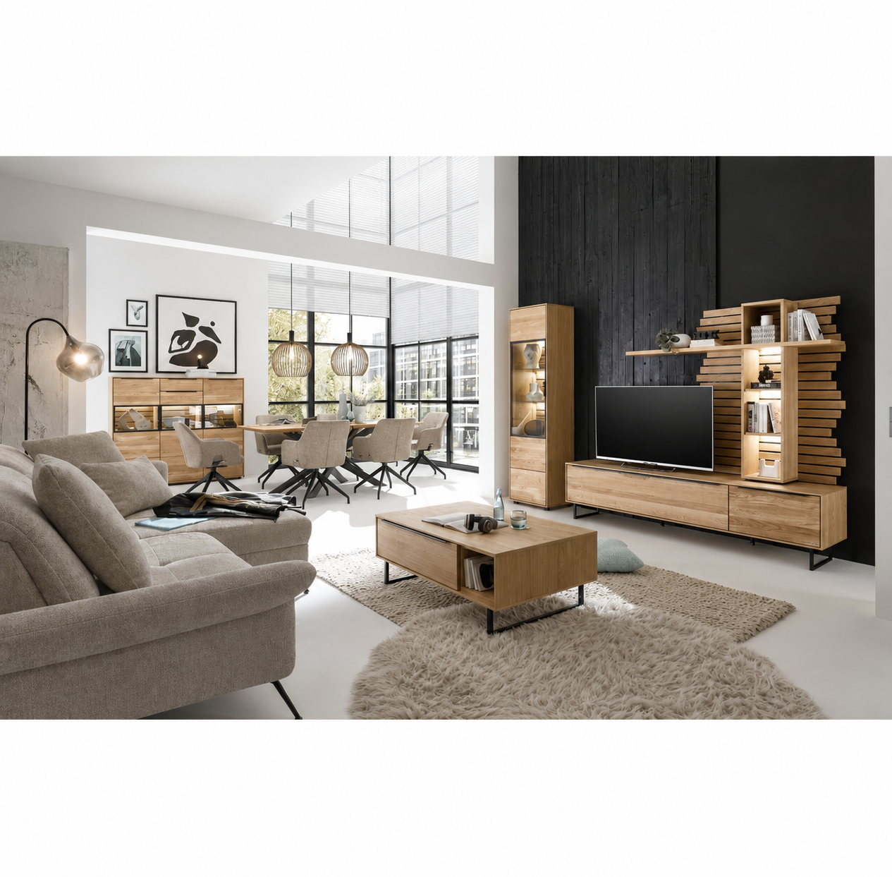 Sideboard JACKSON – Eiche teilmassiv