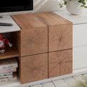 TV-Schrank Lowboard matt lackiert Eiche Optik weiß holz modern 180 cm Montere
