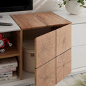 TV-Schrank Lowboard matt lackiert Eiche Optik weiß holz modern 180 cm Montere