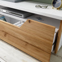 TV-Schrank Lowboard Asteiche-massiv matt lackiert geölt weiß holz 180 cm Fadorn