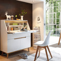 Sideboard Kommode weiß matt MDF Asteiche furniert Massivholz 193 cm T04 Cervin