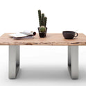 Couchtisch Baumkantentisch Akazie-massiv rechteckig natur lackiert 110 cm