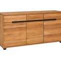 Sideboard LOLA – Eiche teilmassiv furniert mit 3 Türen und 3 Schubladen