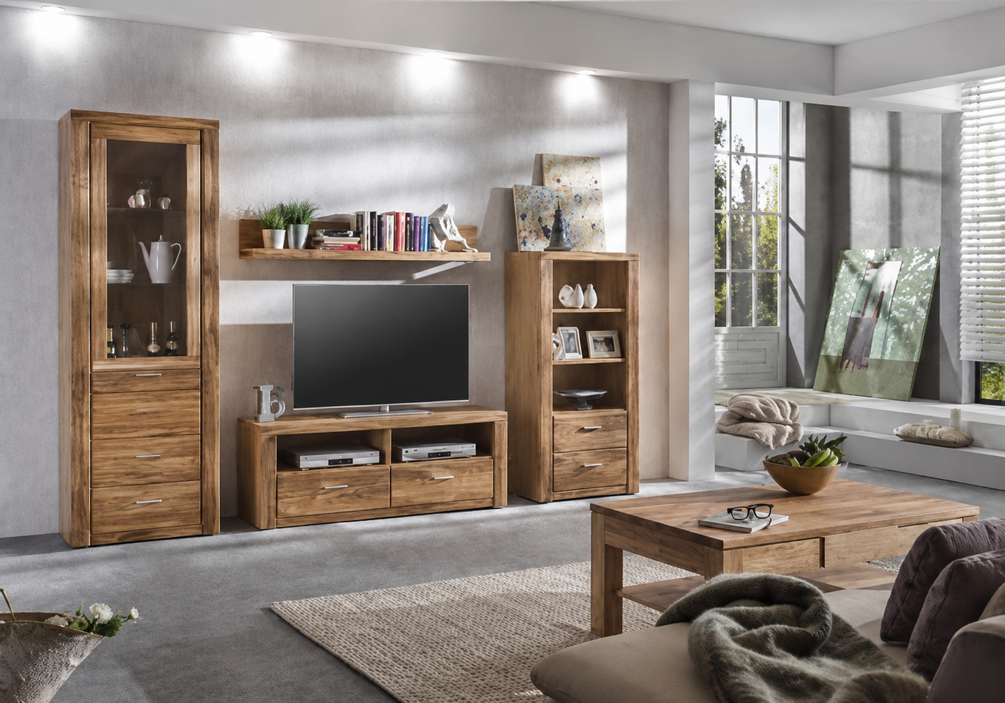 Sideboard TABER – Wildeiche teilmassiv geölt