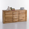 Sideboard TABER – Wildeiche teilmassiv geölt