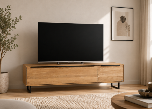 Lowboard JACKSON – Eiche teilmassiv mit Softclose-Funktion
