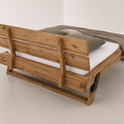 Bett PIA-SOFIE – Kernbuche massiv B 182,5 x H 89 x T 226,5 cm