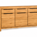 Sideboard SINA Wildeiche Teilfurnier – Modernes Wohnzimmer Sideboard mit Stauraum