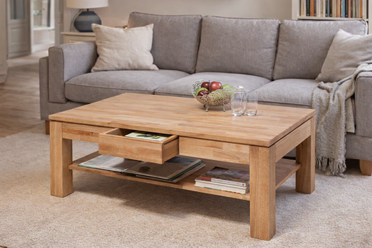 Couchtisch Kernbuche massiv geölt Buche Beistelltisch Tisch 115 x 70 cm