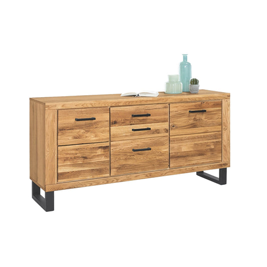 Sideboard Kommode Anrichte Schublade Wildeiche teilmassiv geölt Tiara 158 cm