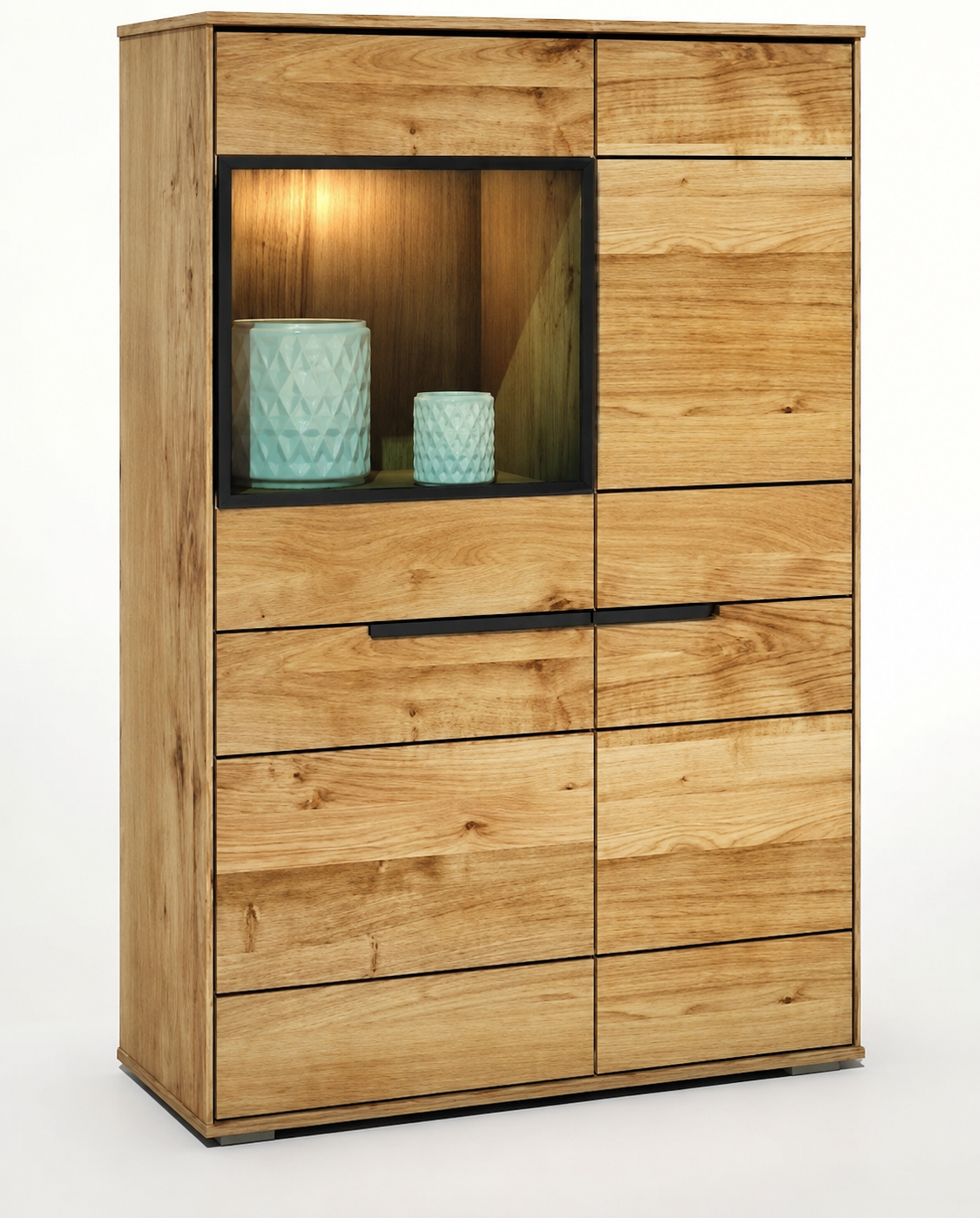 Vitrine LOLA – Eiche teilmassiv