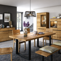 Sideboard LOLA – Eiche teilmassiv furniert mit 3 Türen und 3 Schubladen