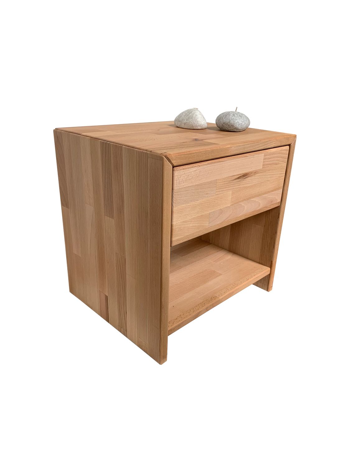 Nachtkommode Nachtschrank Nachtkonsole Kernbuche-massiv Judith/ Sofie