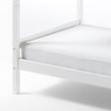 Etagenbett Hochbett Kiefer massiv weiß lackiert 90 x 200cm inkl. Rollrost Alice