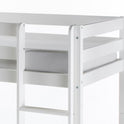 Etagenbett Hochbett Kiefer massiv weiß lackiert 90 x 200cm inkl. Rollrost Alice