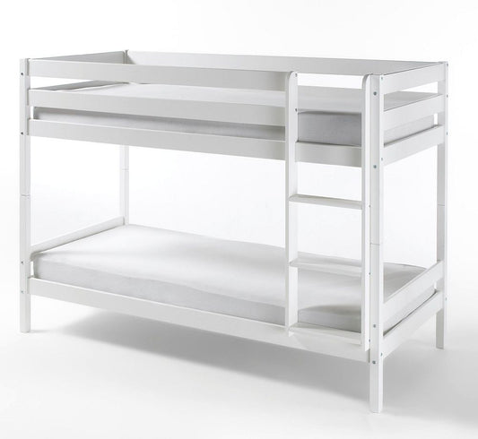Etagenbett Hochbett Kiefer massiv weiß lackiert 90 x 200cm inkl. Rollrost Alice