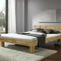Futonbett Schlafzimmer Bett Wildeiche massiv Holz geölt Jenny 140 x 200 cm