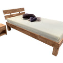 Futonbett Schlafzimmer Bett Wildeiche massiv Holz geölt Jenny 120 x 200 cm