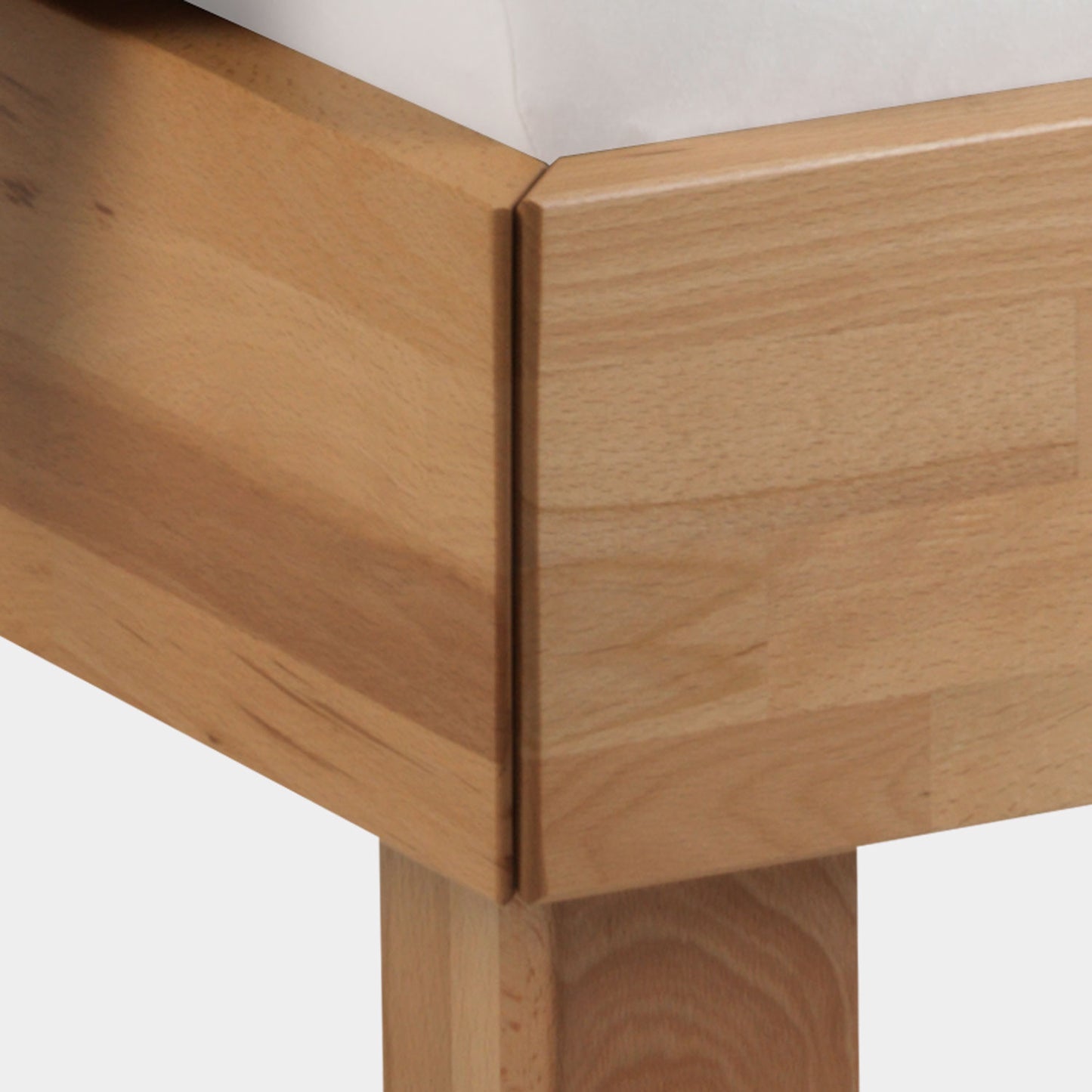 Futonbett Schlafzimmer Bett Kernbuche massiv Holz geölt Judith 90 x 200 cm