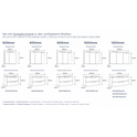 AURENO Classic Bad Keramik-Set Spiegelschrank